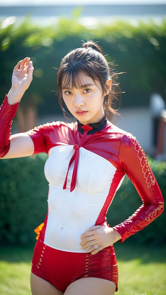 (hot day、Tropical Asia、A girl with a plain face、Thin fabric clothing:1.1)、(I get goosebumps、The skin is oily and shiny black.:1.2)、Big, raised buttocks、(Small breasts、Small breasts, small top:1.4)、Sexy cute cotton panties,