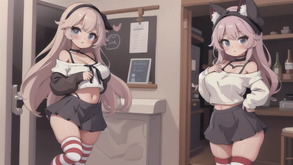 1boy, solo, otoko no ko, pixel_art, light_smile, chibi, ass, astolfo \(fate\), sitting