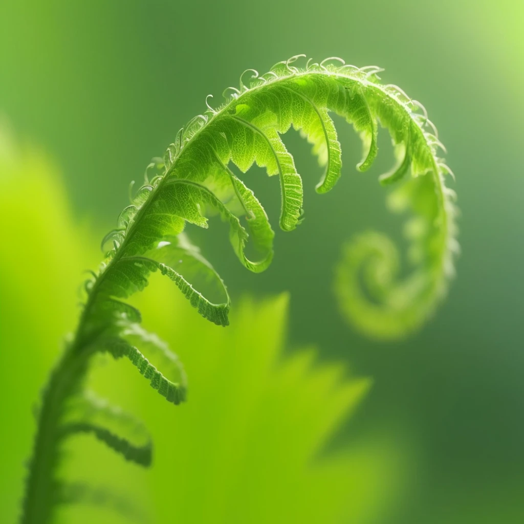a close up of a fern leaf with a blurry background, fern, ferns, tendril, leaf, Plant tentacles, 扭曲的leaf, tendril in the background, psychedelic fern, beautiful macro photography, Natural Macro, Plant fractal structure, beautiful natural forms, Nature Wallpapers, hd macro photographs, Macro Art, beautiful macro close-up imagery