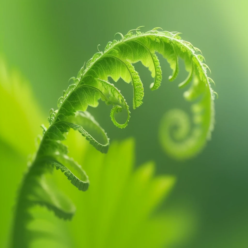 a close up of a fern leaf with a blurry background, fern, ferns, tendril, leaf, Plant tentacles, 扭曲的leaf, tendril in the background, psychedelic fern, beautiful macro photography, Natural Macro, Plant fractal structure, beautiful natural forms, Nature Wallpapers, hd macro photographs, Macro Art, beautiful macro close-up imagery