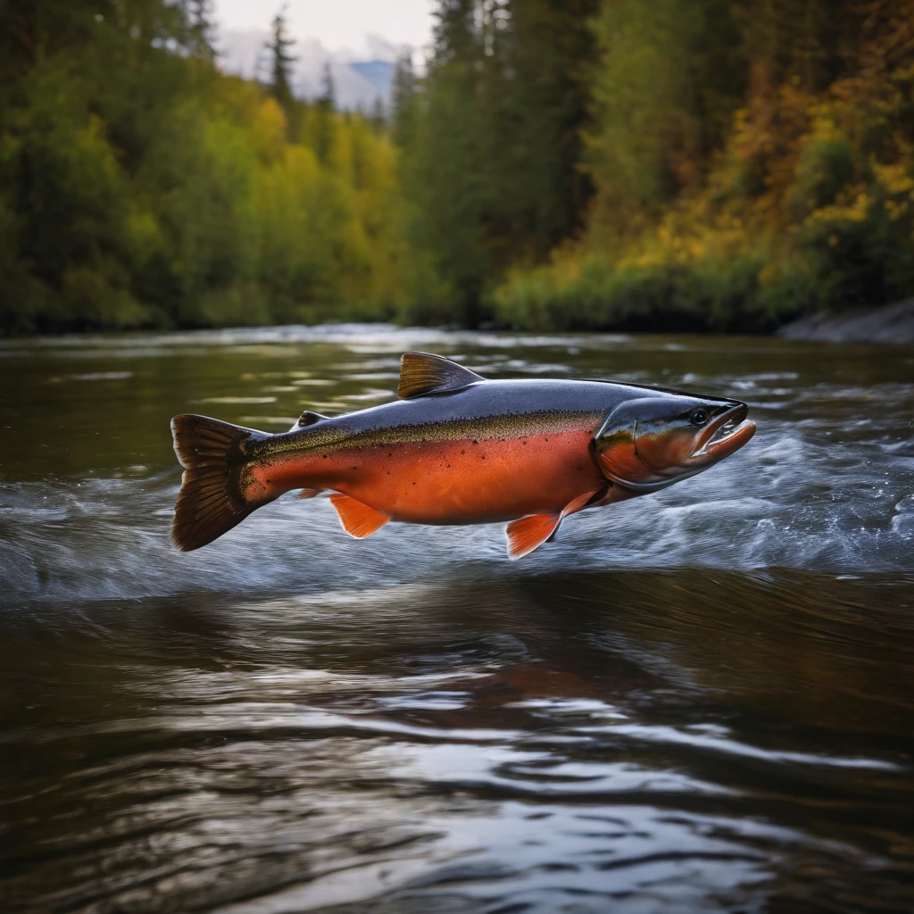 Salmon un the river