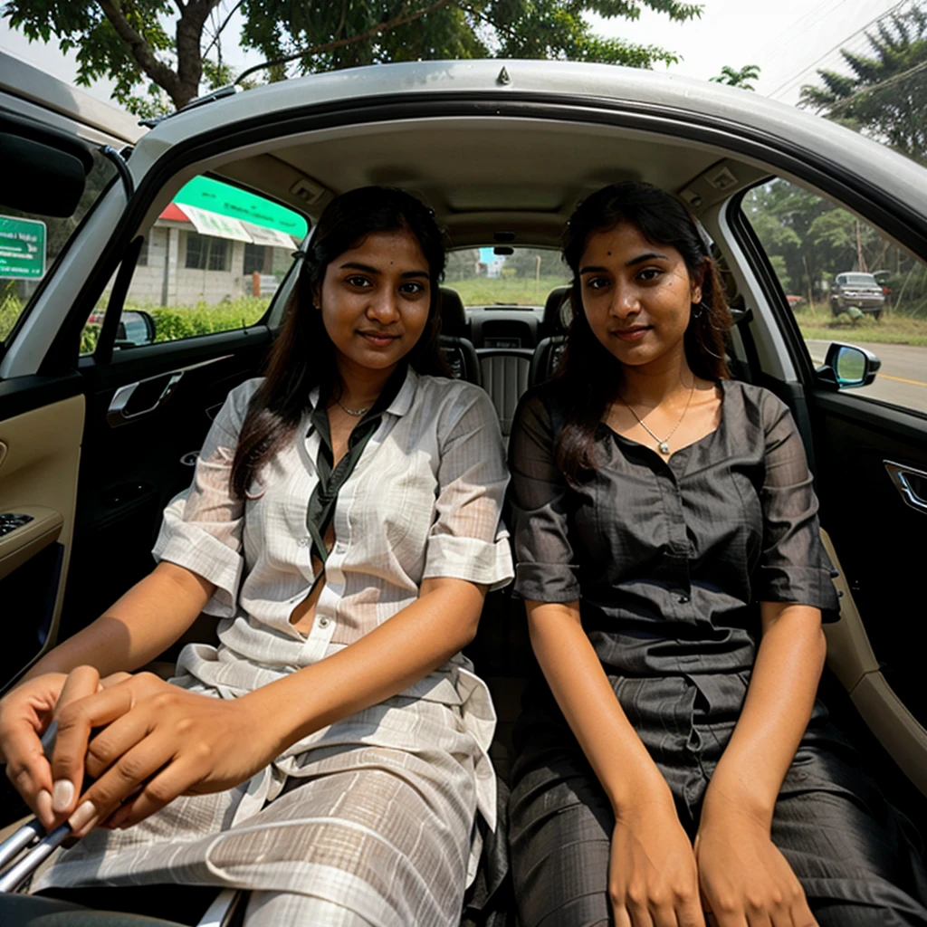 A Bangladeshi white girl Some pictures while driving around in Cox's bazar enjoying luxurious car