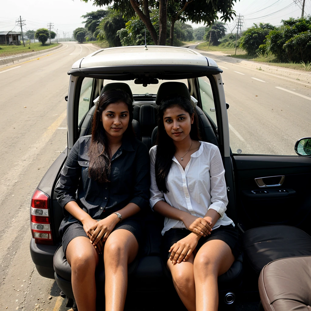 A Bangladeshi white girl Some pictures while driving around in Cox's bazar enjoying luxurious car