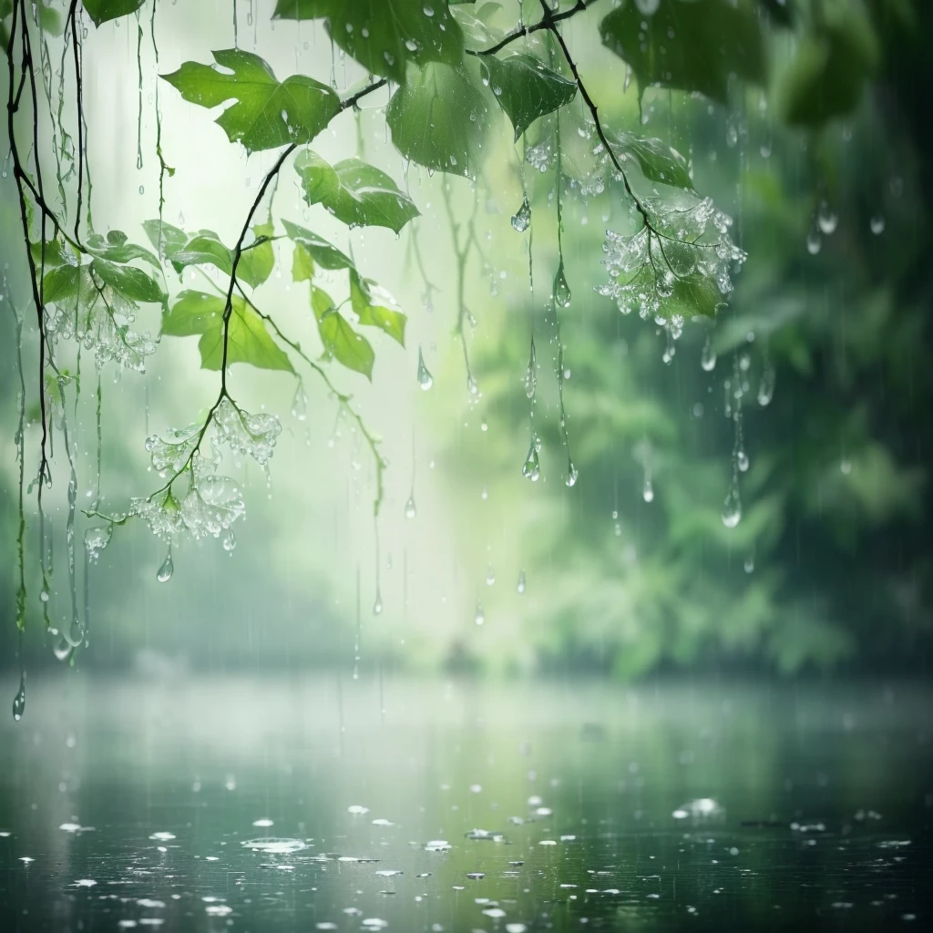 There is a branch,There are water droplets hanging from it, drizzle, rain, Green rain, Nature Wallpapers, rain, Rainy day background, rain了, rain, flowers rain everywhere, raindrop, Wet by the rain, heavy rain, Glass rain, raindrop, rain, Vines hanging over the water, light rain, Rainy and humid air