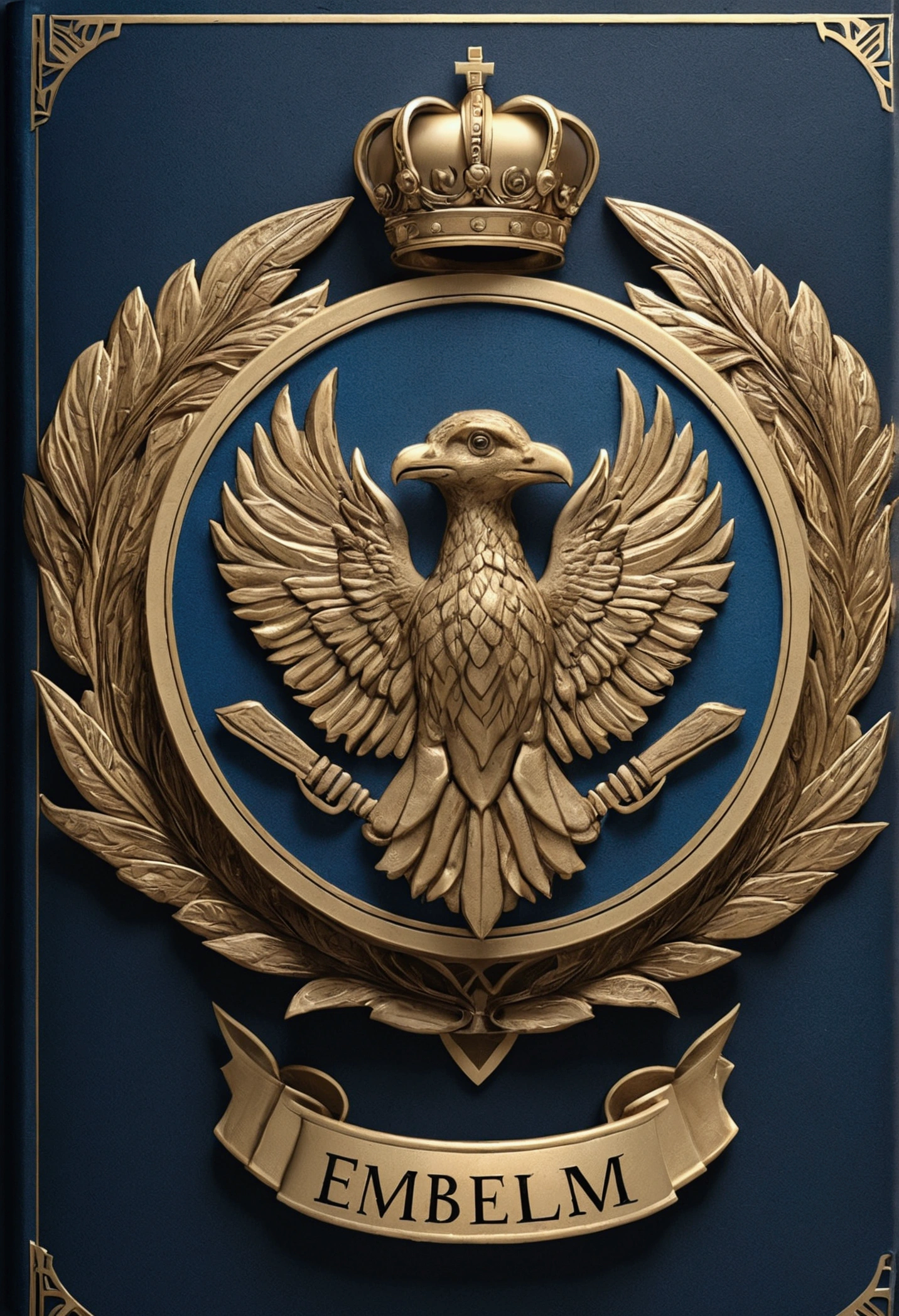 Draft of the cover of the emblem collection, current, high quality