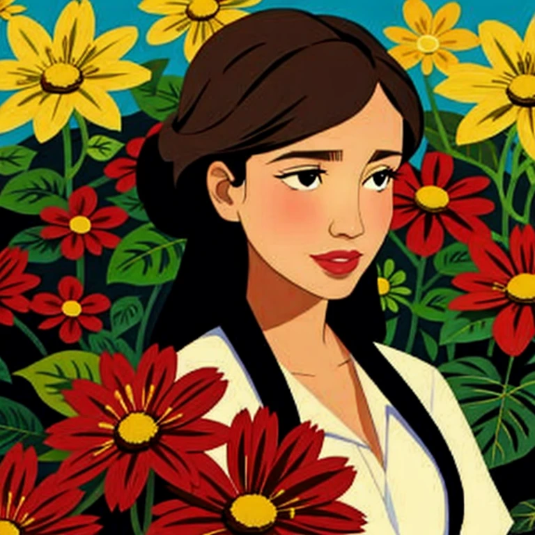 woman as a flower