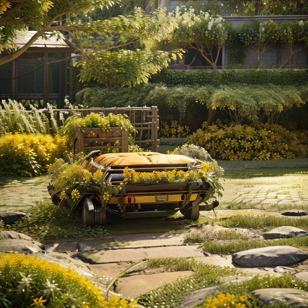 (best quality,4k,8k,highres,masterpiece:1.2),ultra-detailed,(realistic,photorealistic,photo-realistic:1.37),vibrant colors,lush foliage,intricate details,natural lighting,golden hour,cinematic composition,soft focus,elegant,refined,lush,floral,nature, orange flowers