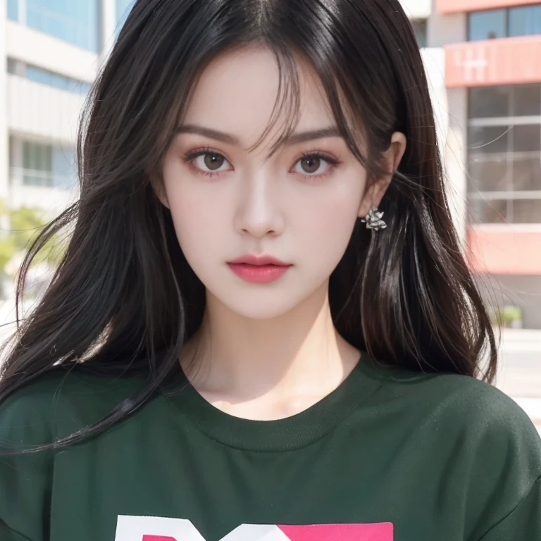 Women with long black hair and white shirt, Headshot profile picture, Lalisa Manoban, Portraits of Korean female idols, blackpink jisoo picture, Profile picture, vertical picture, fan art, beautiful portrait, cute beautiful, Dilraba Dilmurat, beautiful south korean women, The style of K-pop idols, Portrait of jossi of blackpink