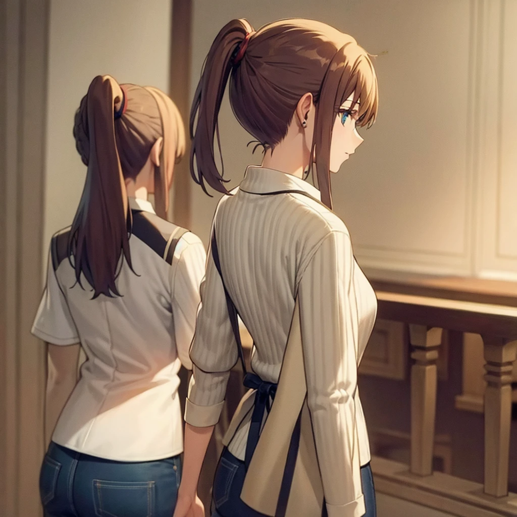 Casual style, ponytail,