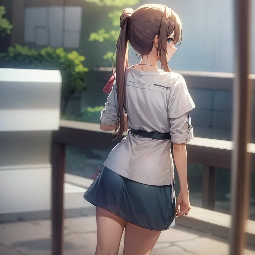 Casual style, ponytail,