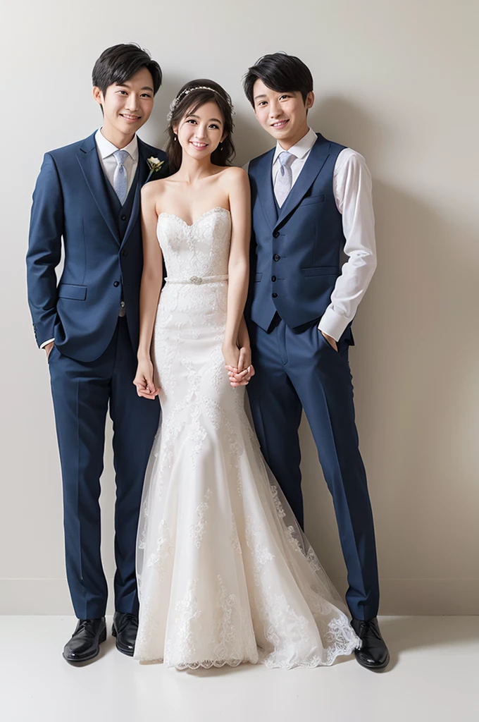 Hand-drawn illustrations、wedding、whole body、simply