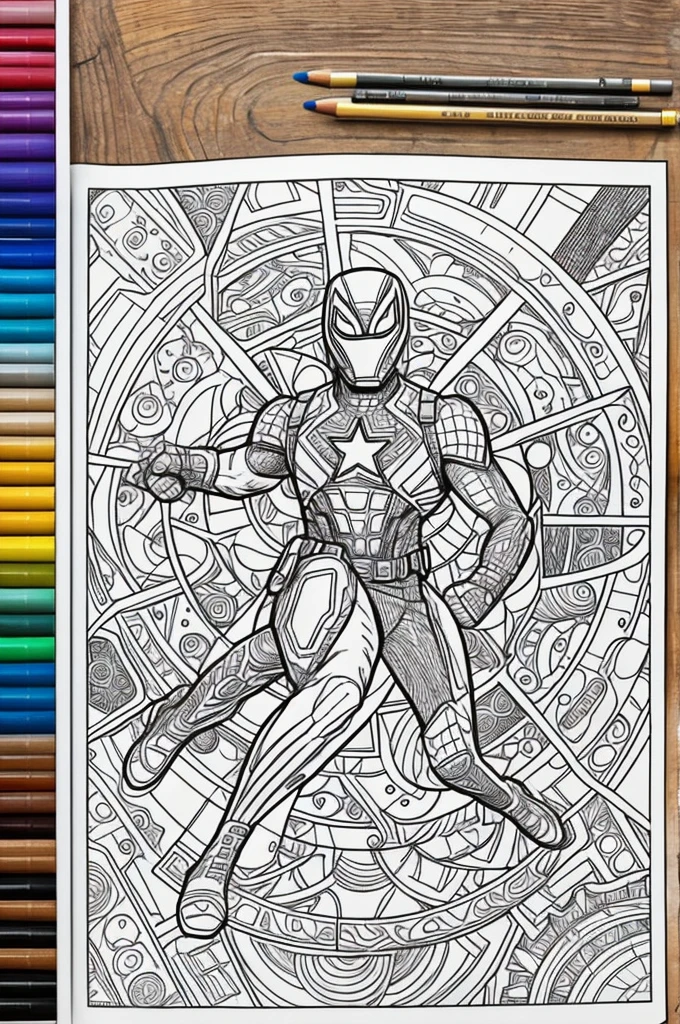 Marvel coloring book