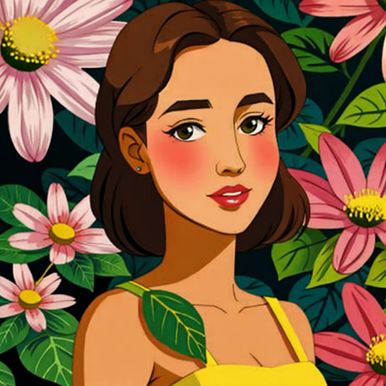 woman as a flower
