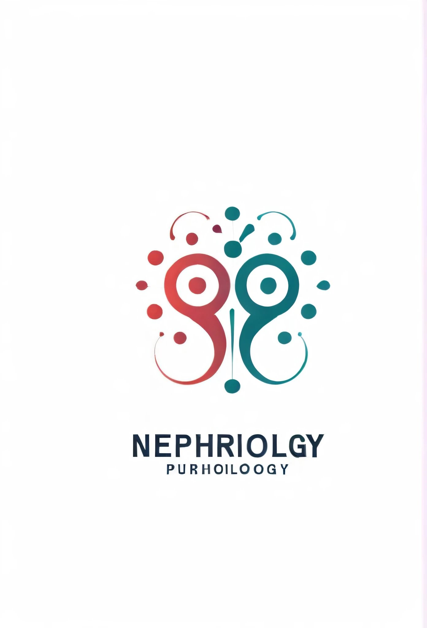 Nephrology、Stylish logo for rheumatology, chic and modern design, pretty cool, white background