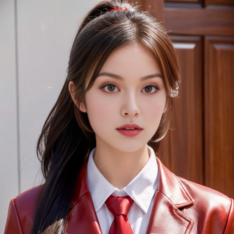 Woman with long hair and black shirt poses for a photo, beautiful south korean woman, Portraits of Korean female idols, beautiful young korean woman, gorgeous young korean woman, cute korean stars, korean woman, Korean girl, Cute young Korean face, Lalisa Manoban, She has black hair and bangs., Headshot profile picture, Inspired by Sim Sa Jung