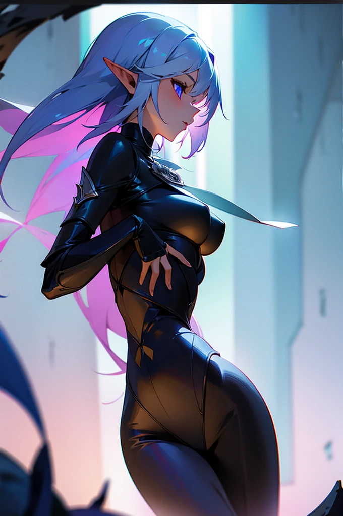 1 girl, Fantasy, dark elf,