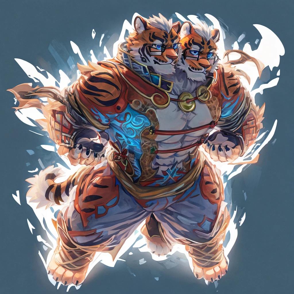 Lin Hu,Blue eyes,Looking up,Strong body,Wear half-rimmed glasses ,nude,Rotaro Stunt,Five fingers five fingers,Best quality,Best quality,8k,HD,There is only one character on the screen,Full body pictureFull body pictureFull body pictureFull body pictureFull body picture,Minimalist background