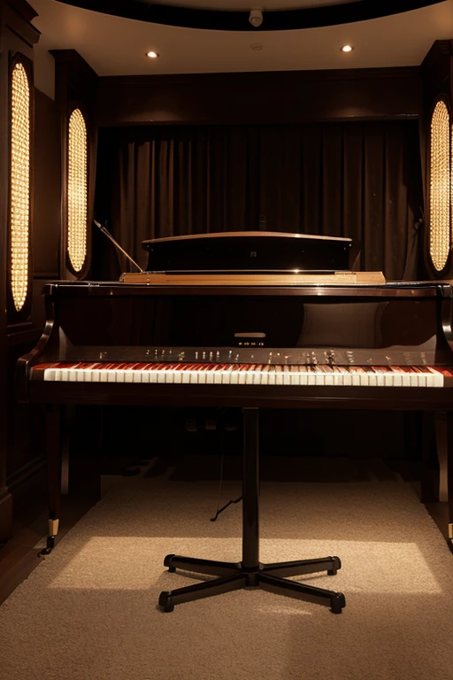 Retro Music Hall,Musical Elements,indoor,CG style