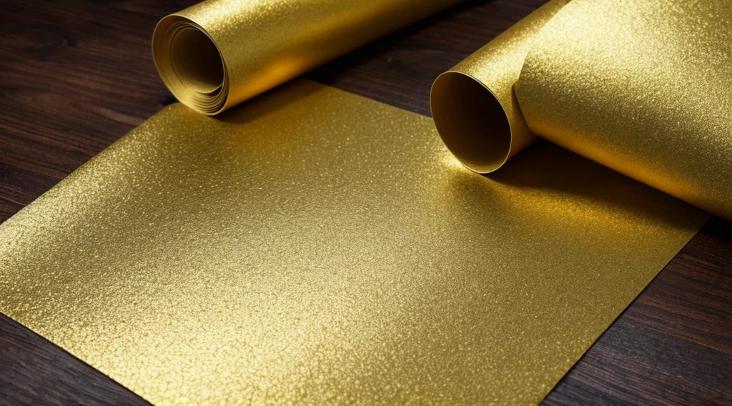 gold, Japanese paper, texture
