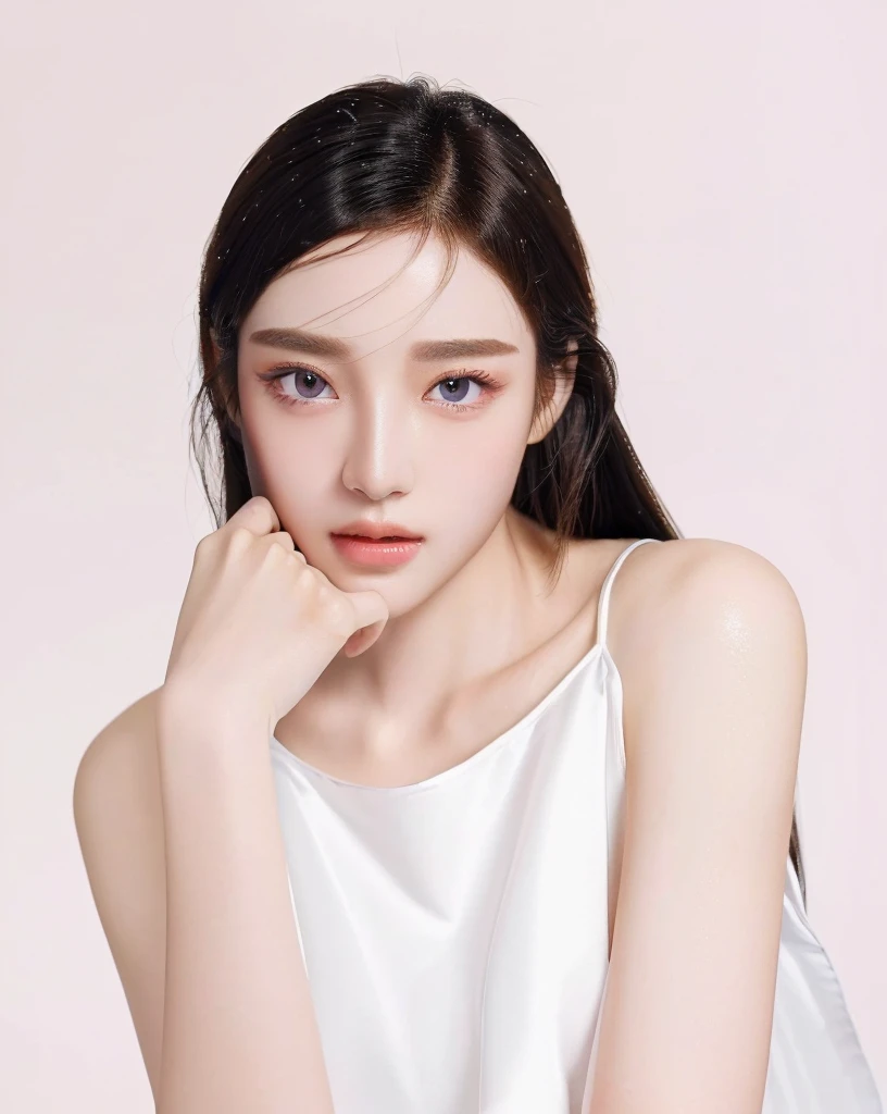 ((Best Quality, 8K, Masterpiece, : 1.3)), Sharp, Beauty: 1.2, Perfect Body Beauty: 1.4, Slim Abs: 1.2, ((Layered Hairstyle, Big: 1.2)), Highly Detailed Face and Skin Texture, Detailed Eyes, looking at the camera, stunning, gorgeous, clear eyes, blink eyes, korea glow makeup style