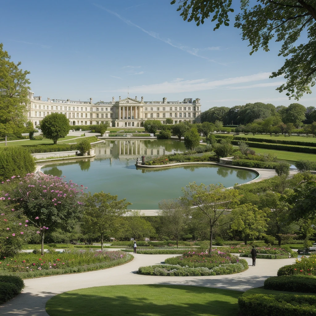 garden,city,palace,Western,There is no one,フランス式garden、Versailles