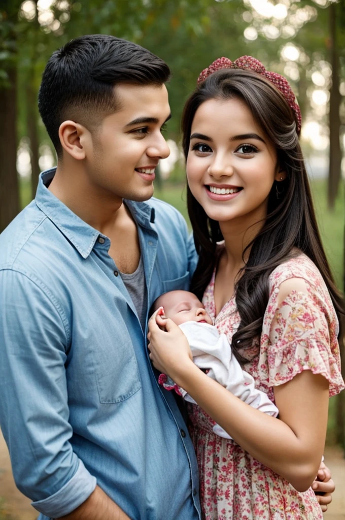 Cute baby couple