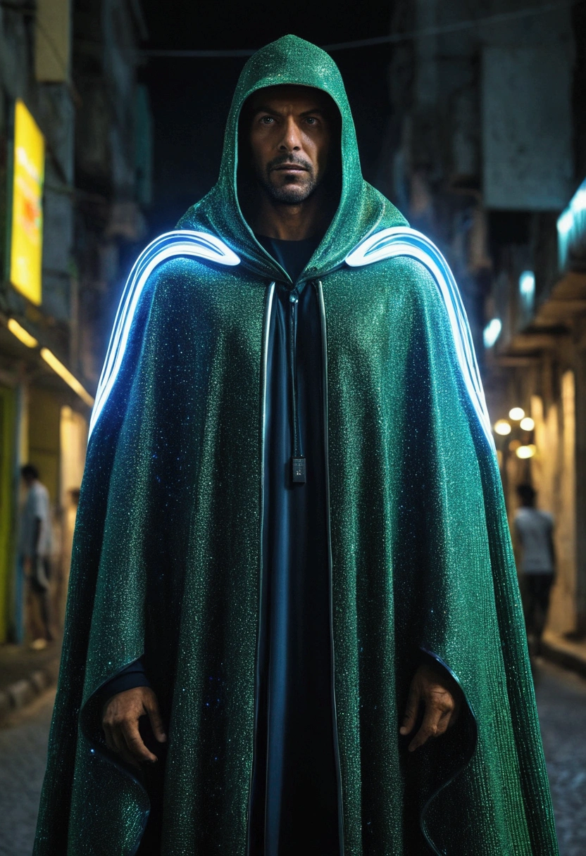Man with a futuristic cloak brasil