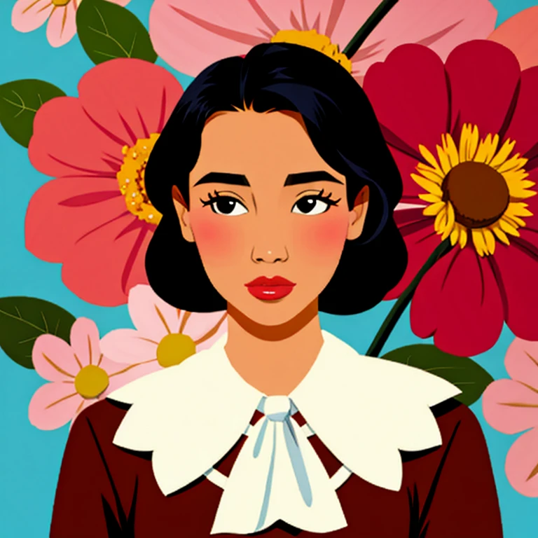 woman as a flower
