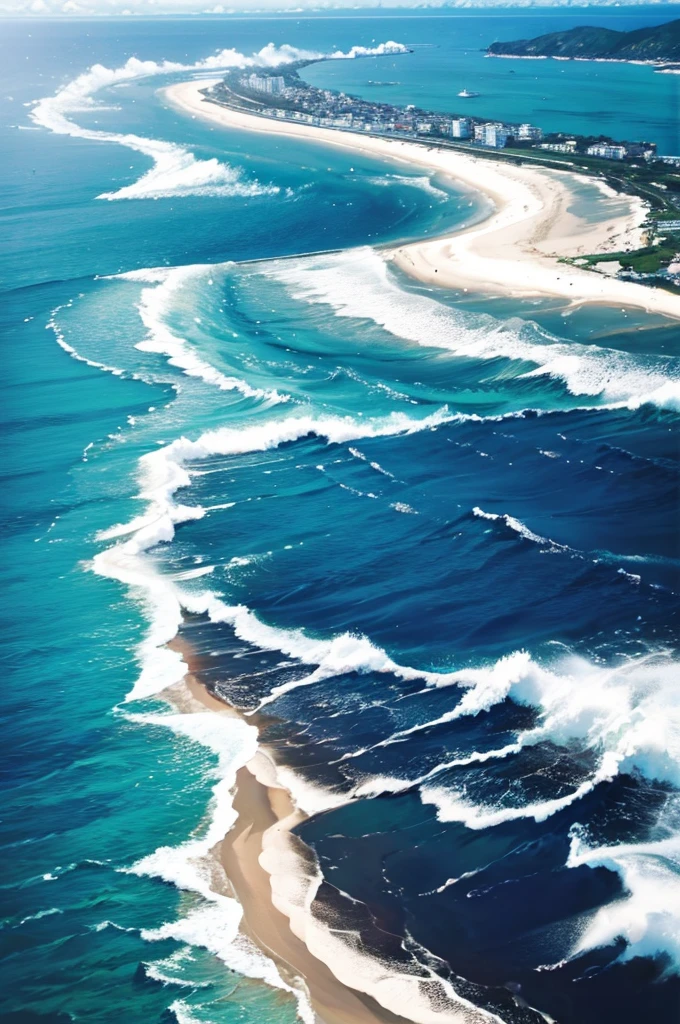 Ocean、No people、Shot from above