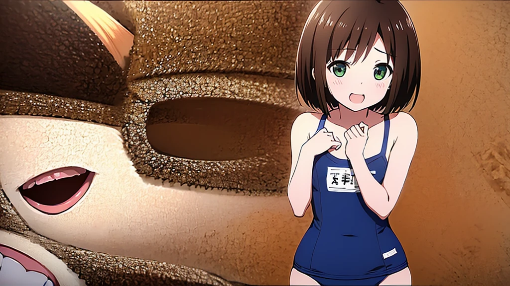 Highest quality、High resolution、Detailed Background、(Beautiful face in every detail:1.4)、Anatomically correct、(Detailed facial expressions)、(fine grain:1.2)、8-year-old beauty、cuteカラーの髪色、Braided Ponytail、Braided bob cut、Braided twin tails、Navy School Swimsuit、(Flat Chest)、Perfect body line、Thick thighs、Please show me your whole body、 Big smile、Laughing with your mouth open、My whole body is wet、My hair is wet too、Fun atmosphere、cute仕草、cute