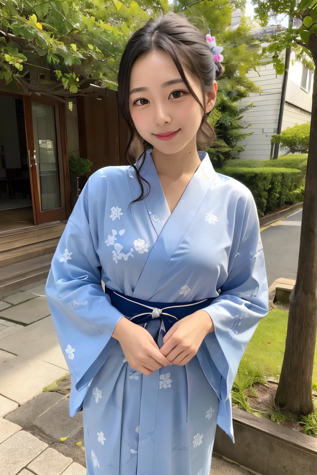 ((Highest quality)), ((masterpiece)), (detailed), One girl、yukata、glamorous