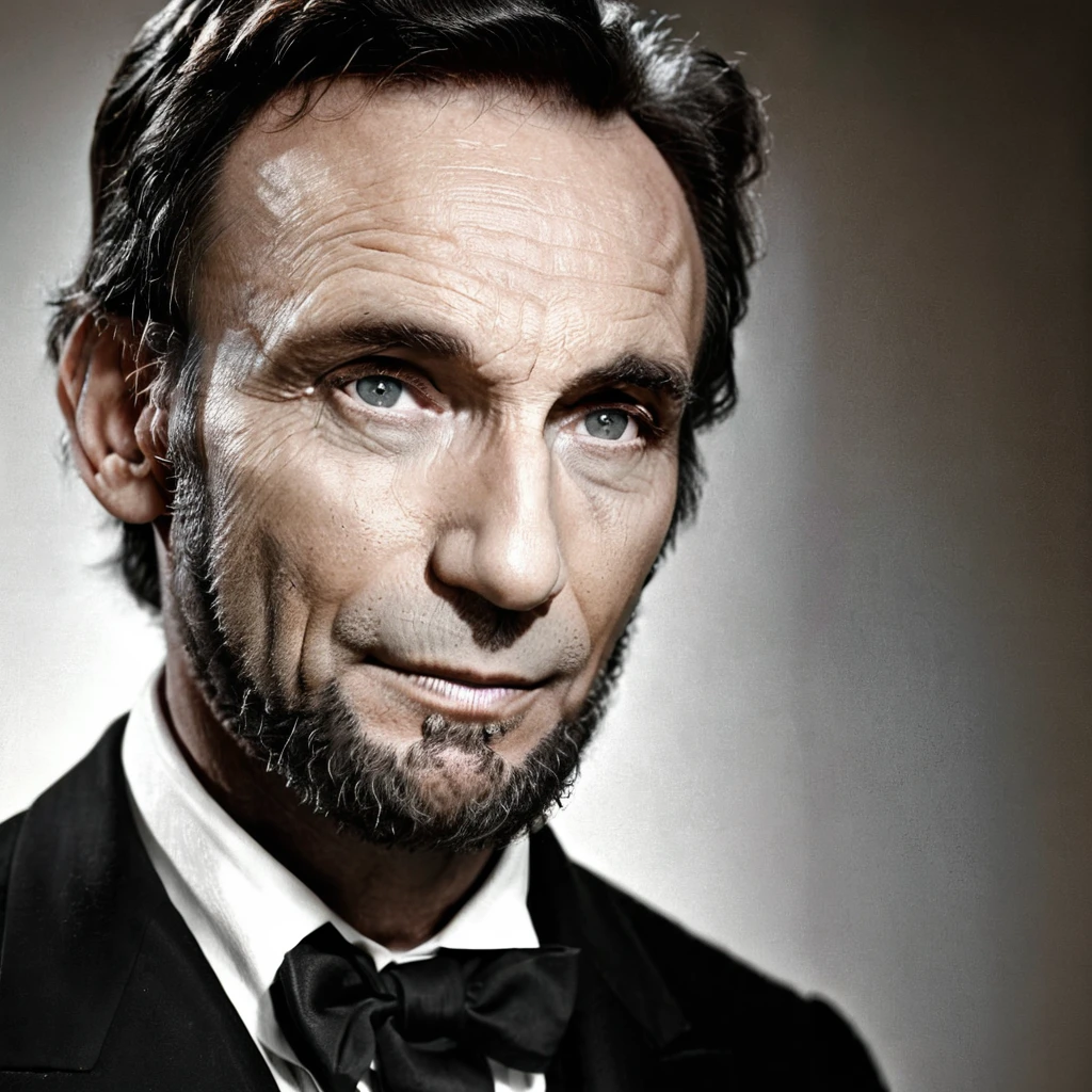 arafed image of a man in a suit and tie, abraham lincoln, portrait of abraham lincoln, mathew brady photo, presidential portrait, historic portrait, tone mapped william-adolphe, platon, the president, handsome man, lee bermejo, official photo, hugh jackman portrait, great likeness, elegant and proud, masterpiece work of art