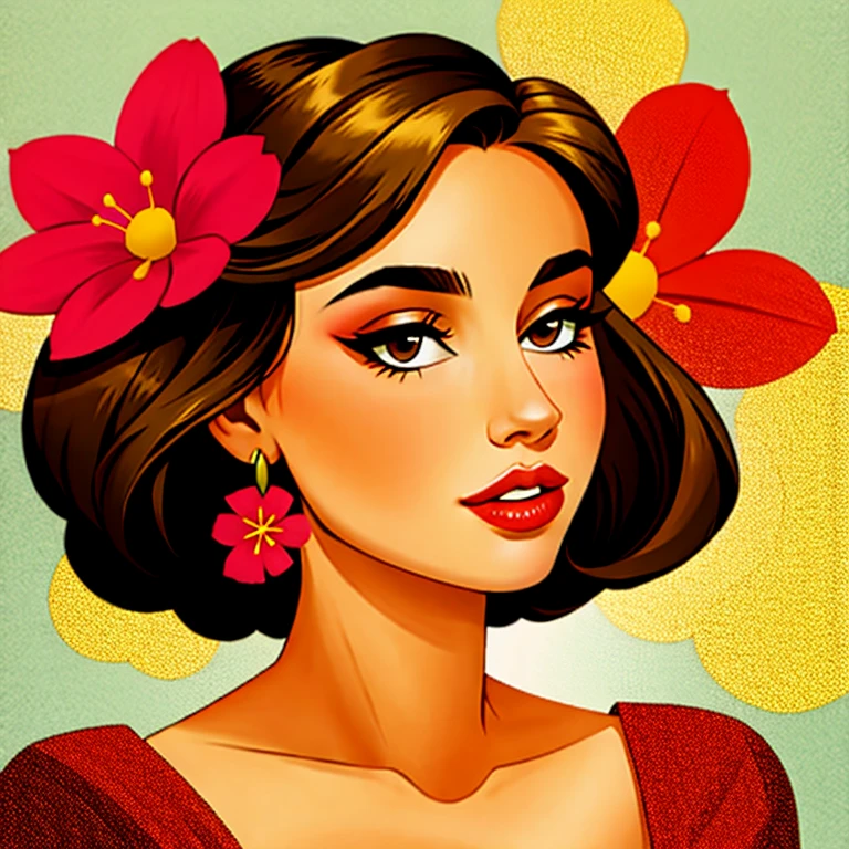 woman as a flower
