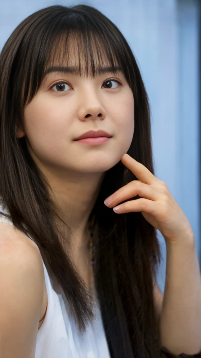 ((upper body shot:1.5)), ((looking at viewer:1.5)), ((look into the viewer's eyes:1.5)), BREAK ((night walk:1.5)), BREAK ((20 years old.:1.5)), (beautiful straight light brown long hair:1.7), ((asymmetrical bangs)), ((Scared:1.5)), I wear clothes, (top-quality, 16K, masterpiece:1.3), top quality, masterpiece, high resolution, photorealistic, (raw photo), live shooting, 16k wallpaper, perfection, professional lighting, very detailed, fine details, Hyperrealism, hyper realistic, realistic, japanese, (super detailed), (Photorealsitic:1.5), high-level image quality, very detailed, depth of field, (most beautiful), (dramatic lighting:1.2), (cinematic lighting:1.2), ambient lighting, (front lighting:1.2), highest precision, detailed fingers, detailed hands, detailed eyes, detailed skin texture, textured skin, realistic smooth soft skin, (perfect body proportion), (seductive emotion:1.3), (soft and plump thighs:1.2), (short torso:1.5), detailed face, detailed finger, clear eyes, gentle eyes, accurately drawn arms, accurate and perfect human anatomy, white and soft thighs, realistic smooth soft skin,