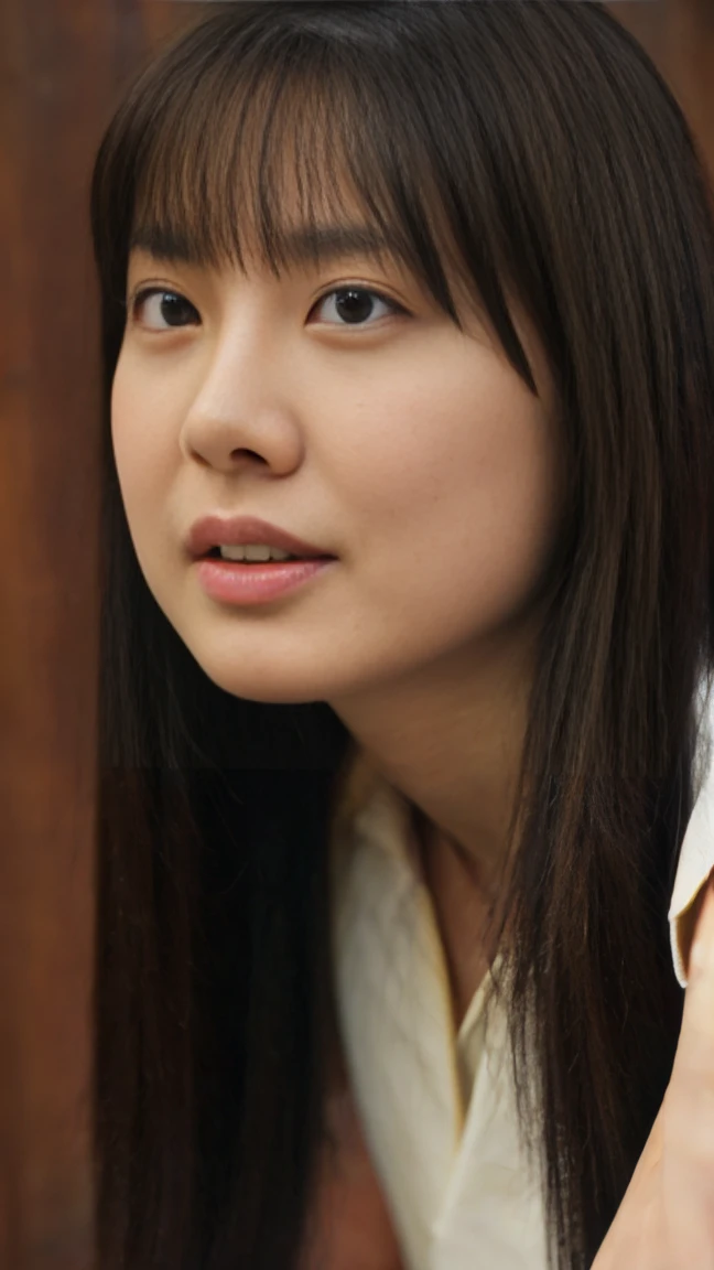 ((upper body shot:1.5)), ((looking at viewer:1.5)), ((look into the viewer's eyes:1.5)), BREAK ((night walk:1.5)), BREAK ((20 years old.:1.5)), (beautiful straight light brown long hair:1.7), ((asymmetrical bangs)), ((Scared:1.5)), I wear clothes, (top-quality, 16K, masterpiece:1.3), top quality, masterpiece, high resolution, photorealistic, (raw photo), live shooting, 16k wallpaper, perfection, professional lighting, very detailed, fine details, Hyperrealism, hyper realistic, realistic, japanese, (super detailed), (Photorealsitic:1.5), high-level image quality, very detailed, depth of field, (most beautiful), (dramatic lighting:1.2), (cinematic lighting:1.2), ambient lighting, (front lighting:1.2), highest precision, detailed fingers, detailed hands, detailed eyes, detailed skin texture, textured skin, realistic smooth soft skin, (perfect body proportion), (seductive emotion:1.3), (soft and plump thighs:1.2), (short torso:1.5), detailed face, detailed finger, clear eyes, gentle eyes, accurately drawn arms, accurate and perfect human anatomy, white and soft thighs, realistic smooth soft skin,