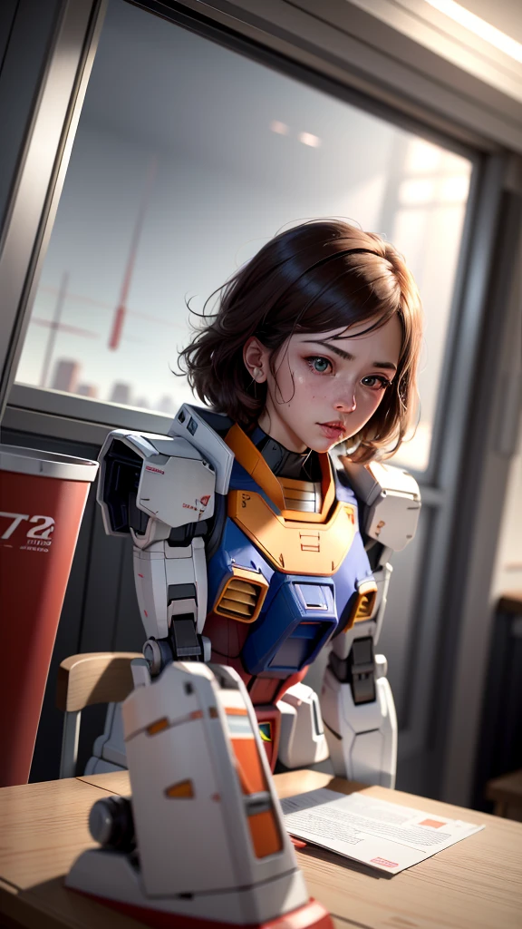 inbox\(Teddorp\), (8K, RAW photos, best quality, masterpiece:1.2), whole body, ((In a toy box with a window)), (Beautiful and delicate face), (Beautiful and delicate eyes) ,Solitary, on the table,1 Girl,Red Cliff,Lovely,younger,
A giant (Gundam rx78 1.2) With rocket launcher and shield, In the middle of the battlefield; (Upper body 1.2), and ruins, spark, flames surround it, steel, Rusty edges, and edge wear, (extremely detailed CG unity 8K wallpaper), Practical, best quality, ((Science Fiction)), lens flare, ((Shining)), Unreal Engine, number, Style - TronLegacy-8v-B, Popular on artstation, Popular on CGsociety, complex, High Detail, dramatic, realism, Beautiful and detailed lighting, Shadow opt-6000,