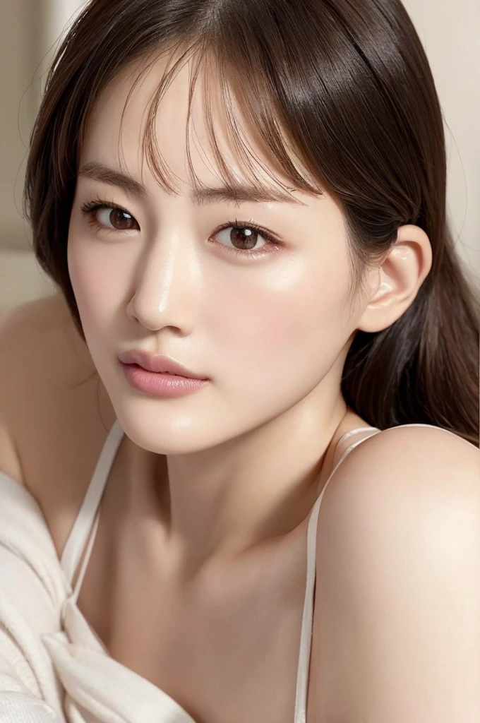 Her breasts are so big they almost fall out of her clothes、First Person View, (masterpiece:1.3), High resolution, Very detailed, Very detailedな CG Unity 8k 壁紙, Realistic, photo-Realistic, RAW Photos, Beautifully detailed face, Pale skin, Realistic glistening skin, Detailed cloth texture, Detailed hair texture, Perfect body, Beautiful Face, Accurate, Anatomically correct, Highly detailed face そして skin texture, Natural neck length, (Beautiful Hそしてs), (Fair skin:1.2),The perfect off-the-shoulder look,、Bob Hair,cover your chest with your hands、Lie on your back in bed