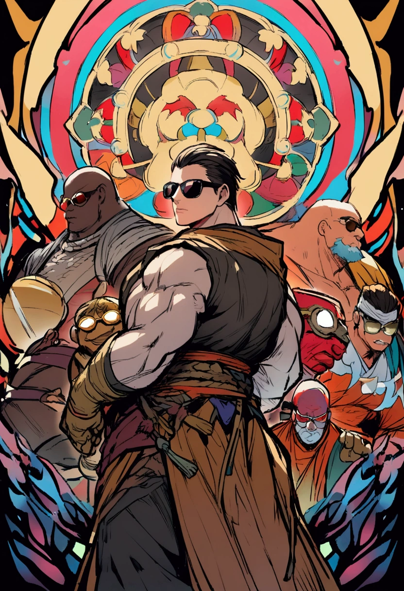 Japanese monk、Small、Expert、strongest、sunglasses、Hunter