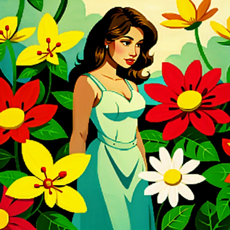 woman as a flower