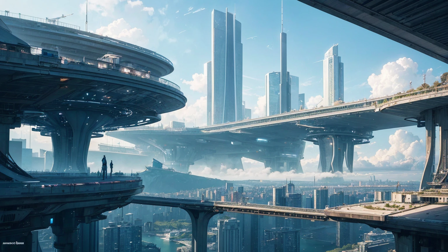 (Best quality,4K,8K,A high resolution,Masterpiece:1.2),Ultra-detailed,(Realistic,Photorealistic,photo-realistic:1.37),Futuristic floating city,Futuristic technology,Huge urban high-tech tablet platform,Airship,Floating in the sky,Futuristic city,Small airships around,High-tech hemispherical platform,Colorful lights,Advanced architecture,modernn architecture,skyscrapper,Access the cloud,Scenic beauty,view over city,Impressive design,Blend seamlessly with nature,energetic and vibrant atmosphere,Futuristic transportation system,Parking is suspended,Transparent path,Lush greenery,Sky gardens,cascading waterfalls,Magnificent skyline,reflections on the water,Sparkling river,Architectural innovation,futuristic skyscrapers,Transparent dome,The shape of the building is unusual,Elevated walkway,Impressive skyline,Glowing lights,Futuristic technology,Minimalist design,Scenic spots,Panoramic view,Cloud Piercing Tower,Vibrant colors,epic sunrise,epic sunset,Dazzling light display,magical ambiance,The future city,Urban Utopia,LuxuryLifestyle,Innovative energy,sustainable development,Smart city technology,Advanced infrastructure,Tranquil atmosphere,Nature and technology live in harmony,Awesome cityscape,Unprecedented urban planning,Architecture connects seamlessly with nature,High-tech metropolis,A cutting-edge engineering marvel,The future of urban living,Visionary architectural concept,Energy-efficient buildings,Harmony with the environment,A city floating above the clouds,Utopian dreams become reality,The possibilities are endless,State-of-the-art transportation network,Green energy integration,Innovative materials,Impressive holographic display,Advanced communication system,Breathtaking aerial view,Quiet and peaceful environment,Modernist aesthetics,Ethereal beauty