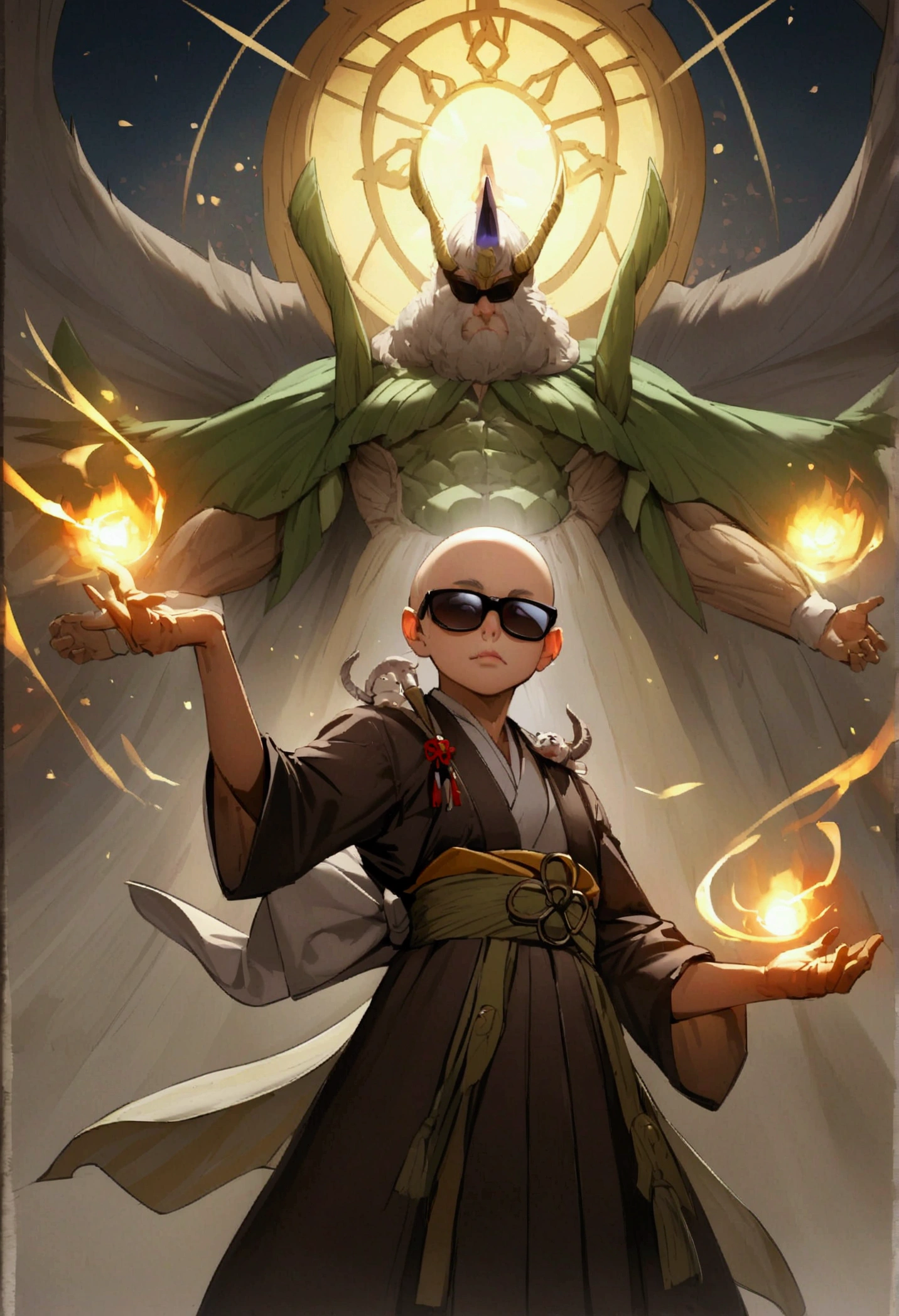 Japanese monk、Small、Expert、strongest、sunglasses、Hunter、Myo-o、