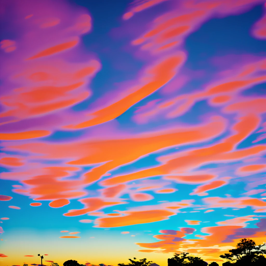 a colorful sky