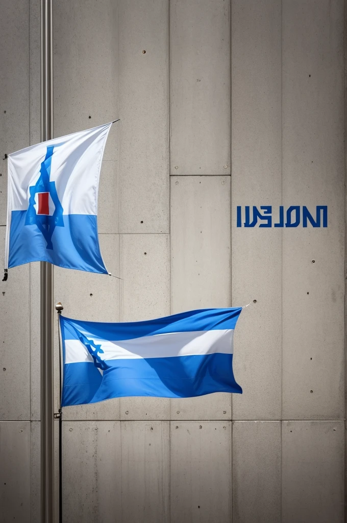 Flag of Israel with name in the middle written HIDDEN.GG