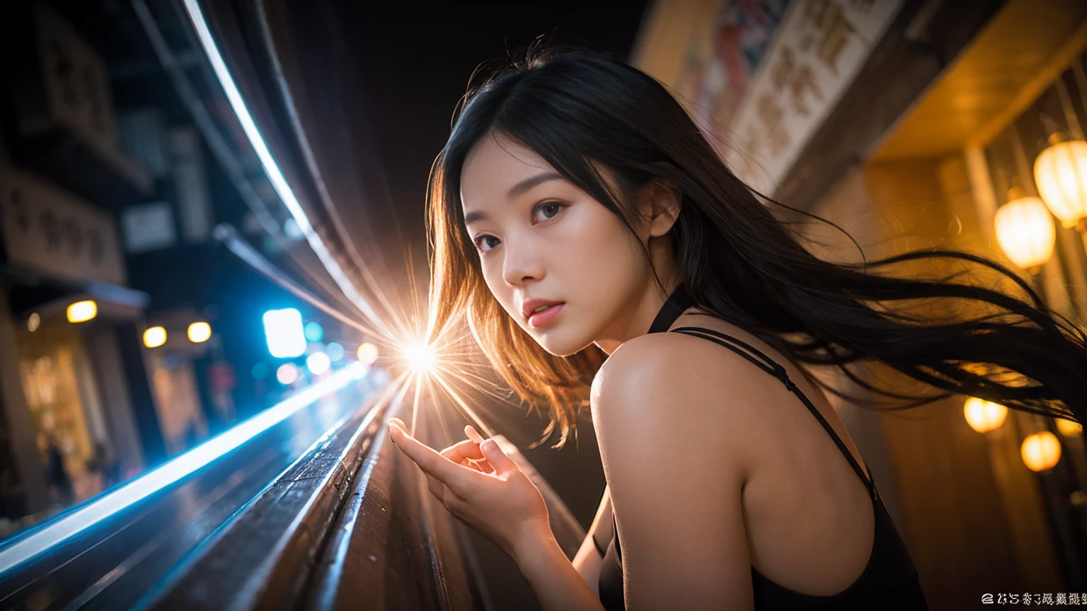 Browsing Caution,(RAW Photos, Highest quality),(Realistic, photo-Realistic:1.3),Highest quality,Very detailed,masterpiece,Very detailed,figure,One girl,upper_body,Dynamic Angle,world masterpiece theater,Messy_length_hair,Highest quality,Very detailed CG ユニティ 8k 壁紙,ink,wonderful,Cinema Lighting,lens_Flare,Dunhuang_style,