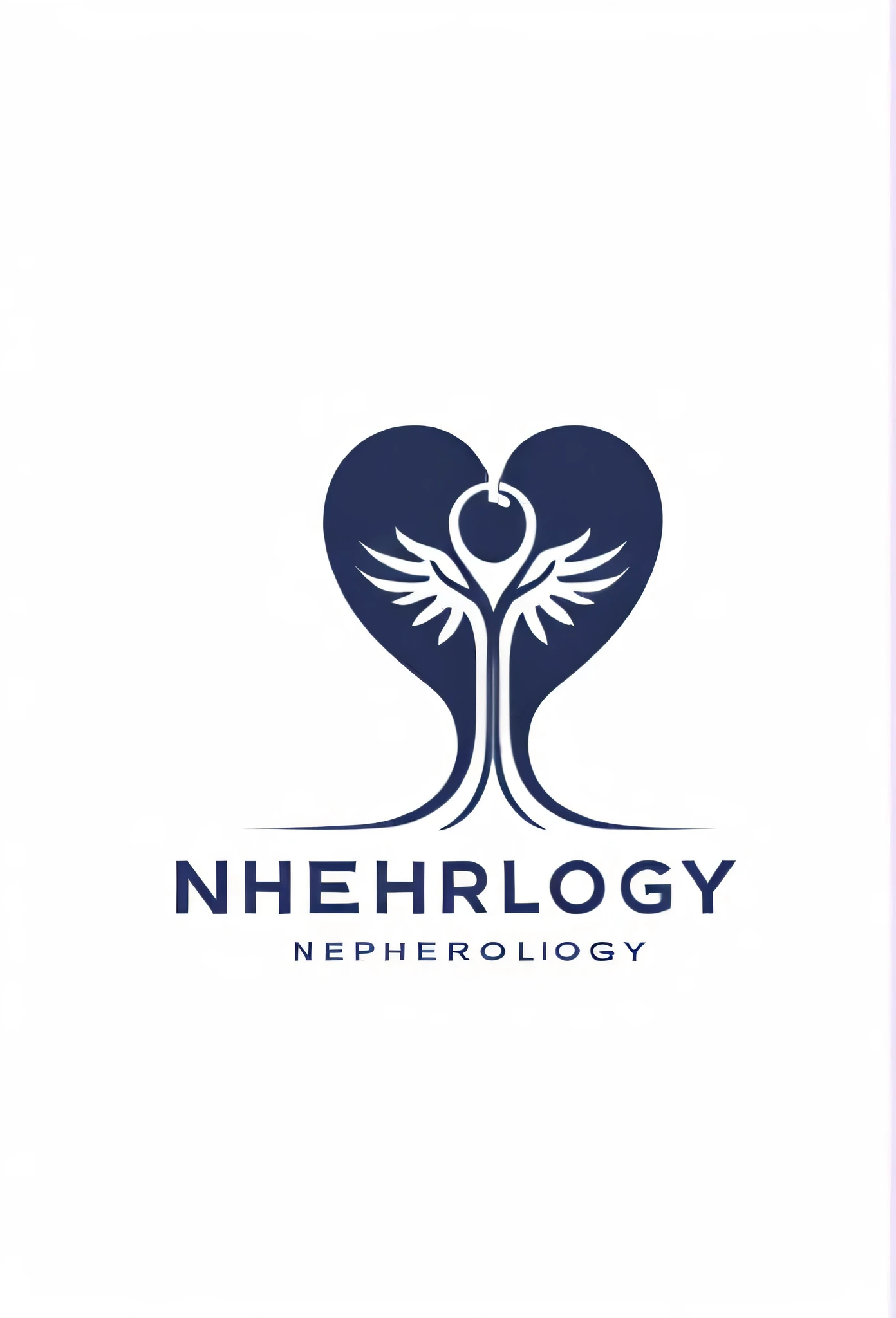 Nephrology、Stylish logo for rheumatology, chic and modern design, pretty cool, white background