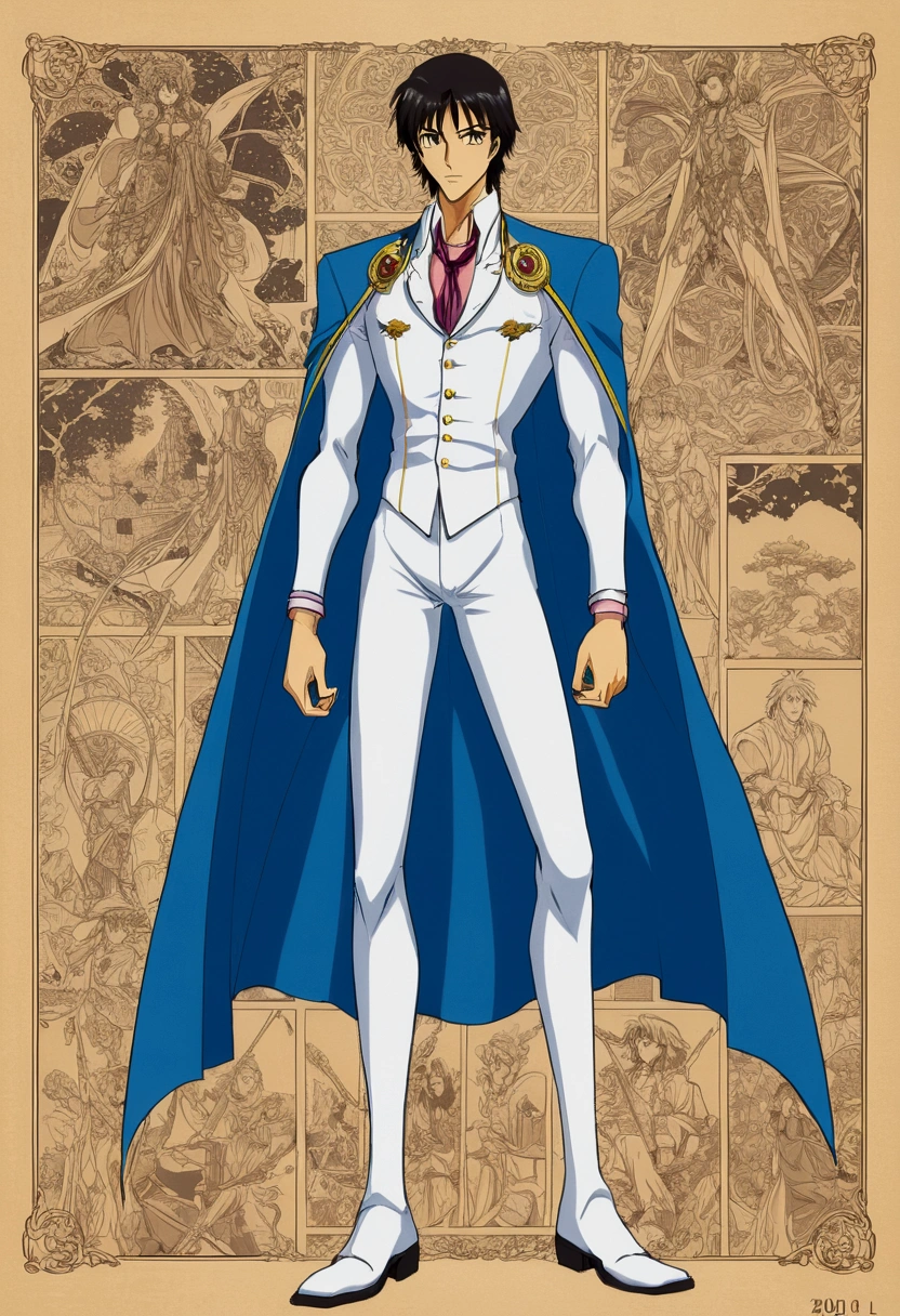 Masterpiece, tall boy, long legs, pose, charcater sheet, brujoari2001 artsyle, anime