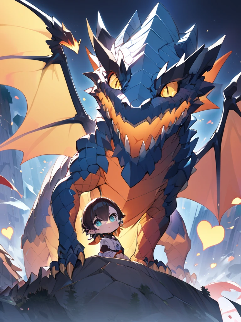 Lar Smodragon, A little dragon with a big eye and a broken heart, There are two dragon wings on the back 