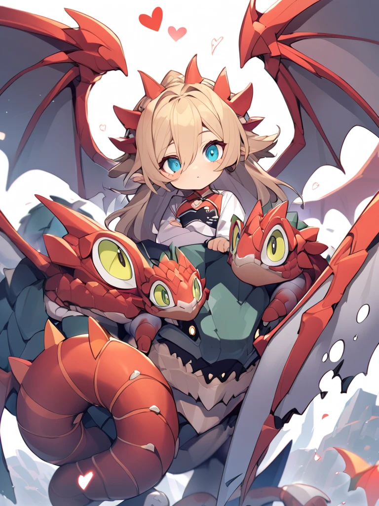 Lar Smodragon, A little dragon with a big eye and a broken heart, There are two dragon wings on the back 