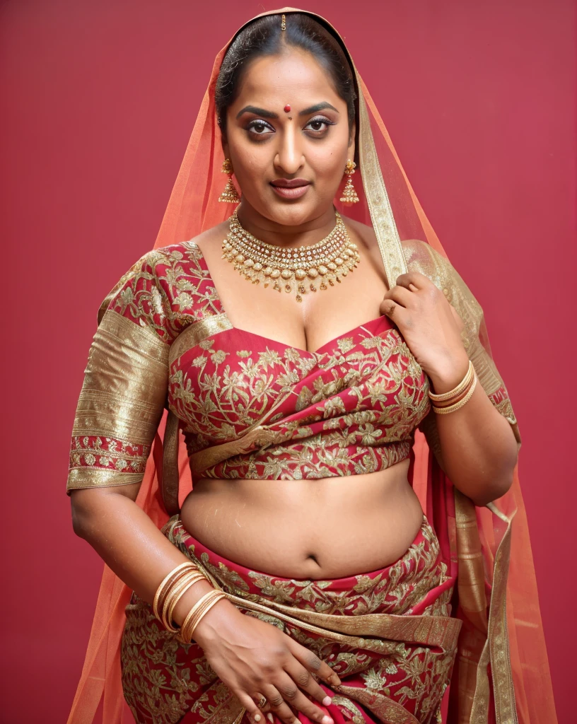 Realistic Representation of Savita bhabhi, tempting figure, busty aunty, goddess of lust, cougar lady, mommy, mommy figure, bulky figure, big milkers, doodhwali, sizzling hot, lonely Nextdoor aunty bhabhi , chubby aunty, sweat , sweaty body makes her irresistibly hot, inspired by famous Indian adult comics by amarshrostha, Foto RAW, photorealistic, photography, full body shot, 50 years old Woman, master shot, perfect eyes, goddess like beauty, pierced eyes, perfect thick chubby mallu Desi aunty bhabhi, Wearing a Stanapatta, a chest-band.Saree model, model Photography, Indian saree shoot, Indian traditional wear advertising photography, traditional wear brand shoot, face of Indian actress Sonakshi Sinha, masterpiece, realistic, realism, incredible details, pleasure, photorealism, detailed skin, skin pores, high contrast, photorealistic Artstation 8k HD digital art trend of high definition and detailed realistic skin texture, ultra detail, realistic skin texture, armature, best quality, ultra high definition, (photorealistic:1.4),, high resolution, detail, raw photo, sweat, Re sharp, by Lee Jefferies Nikon D850 Film Stock Photo 4 Kodak Portra 400 Camera F1.6 Lens Rich Color Ultra Real Realistic Realistic Textures Dramatic Lighting Unreal Engine Trending at Art Station Cinestill 800,(pele altamente detalhada: 1.2), 8k UHD, DSLR, soft-lighting, alta qualidade, grain of film, Fujifilm XT3,she didn't like to wear blouse or bra, intricate, she is happy to wear only saree, she hates blouse or bra, detailed hairy armpits, hyper realistic skin, skin pores, veins, wet body, hyper realistic sweaty body, sweat, veins, short hairs on armpit, stubble armpits, hyper realistic hairy armpits, low waist saree, deep juicy navel,