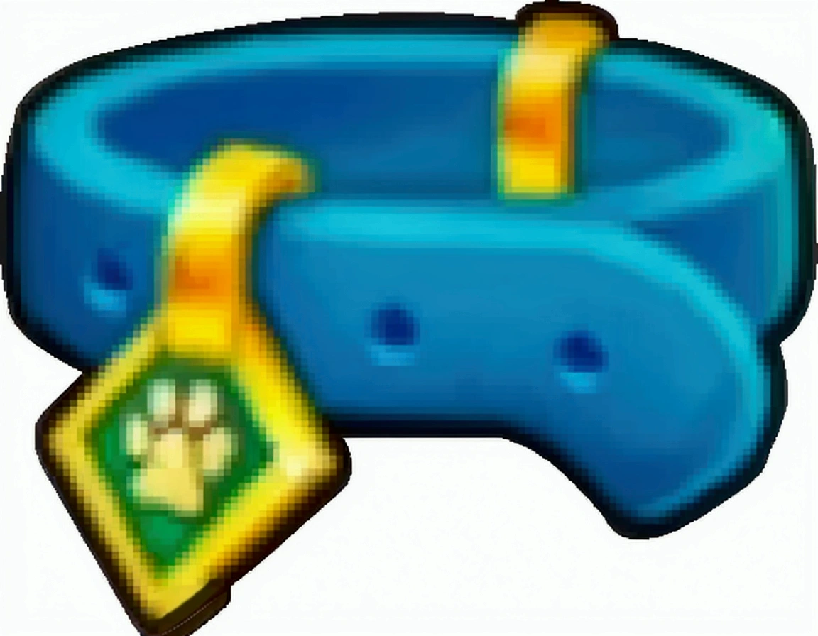 A collar,Cartoon Style,Game asset ui design,Solid color background